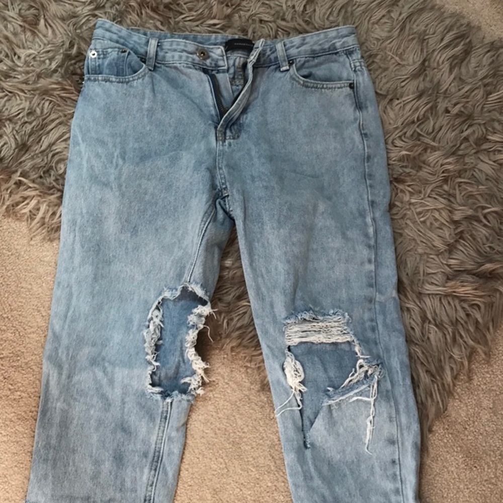 Distressed jeans!